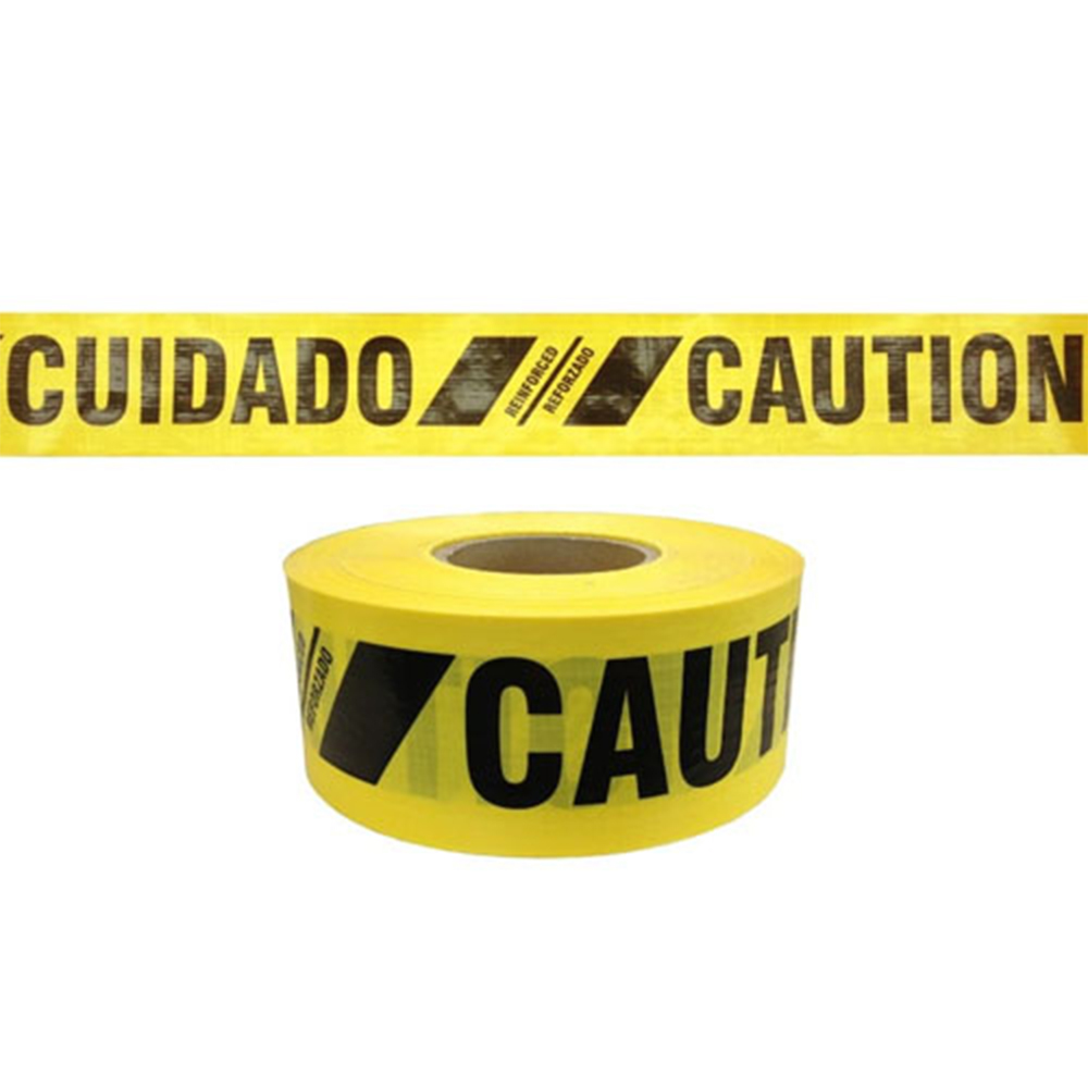 Logistics Supply Presco Reinforcement Bilingual Barricade Tape from Columbia Safety